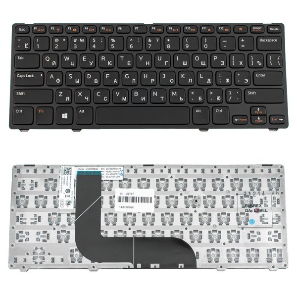 Клавіатура для ноутбука DELL (Inspiron: 5423, Vostro: 3360) rus, black