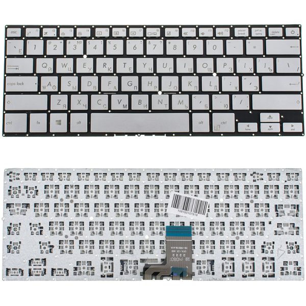 Клавіатура для ноутбука ASUS (GX500, NX500 series) rus, silver, без фрейму