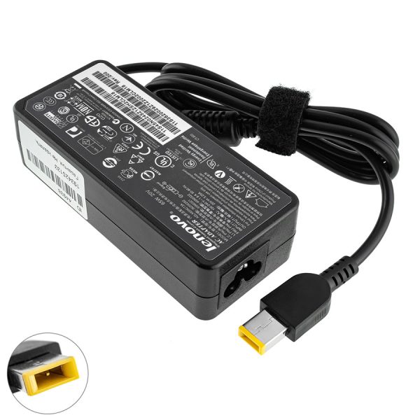 Блок живлення для ноутбука LENOVO 20V, 3.25A, 65W, USB+pin (Square 5 Pin DC Plug), black, OVALE