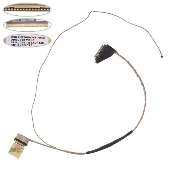 Шлейф матриці для ноутбука ACER (AS: E5-511, E5-531, E5-571), LED, роз'єм під камеру (50.ML9N2.005)