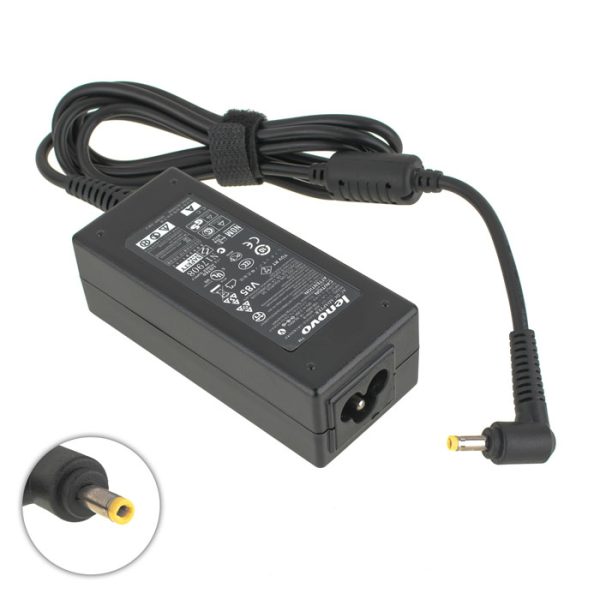 Блок живлення для ноутбука LENOVO 20V, 2.25A, 45W, 4.0*1.7мм, L-подібний роз'єм, black, RECTANGULAR