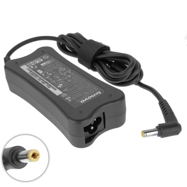 Оригінальний блок живлення для ноутбука LENOVO 19V, 3.42A, 65W, 5.5*2.5mm, L-подібний роз'єм, Black, BONE SHAPE
