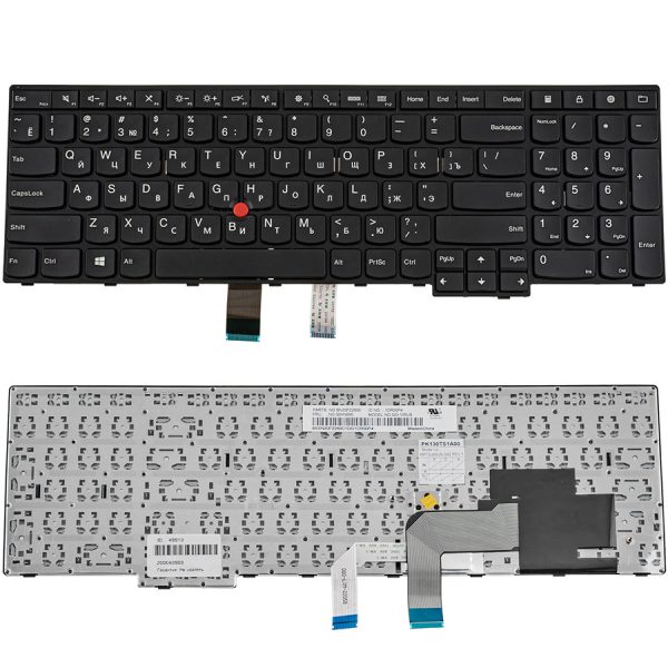 Клавіатура для ноутбука LENOVO (ThinkPad: E550, E555) rus, black