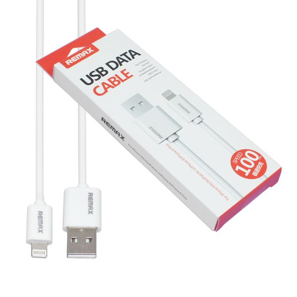 Кабель REMAX Fast Charging, USB to iP, білий , 1м