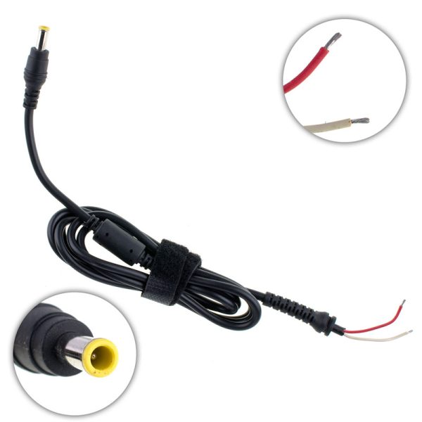 DC кабель живлення для БЖ Samsung 90W 5.5x3.0-PIN, прямий штекер (від БЖ до ноутбуку)