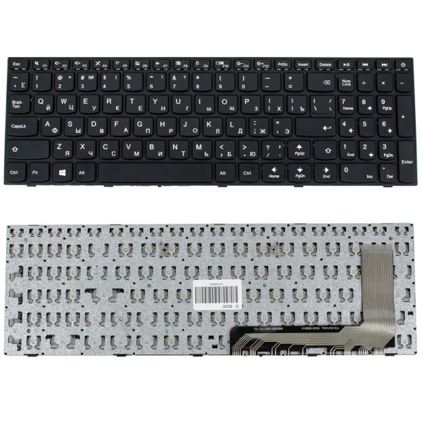 Клавіатура для ноутбука LENOVO (IdeaPad 110-15ISK) rus, black