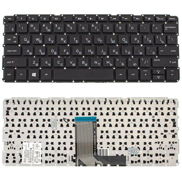 Клавіатура для ноутбука HP (Pavilion: 10-f series ) rus, black, без фрейма