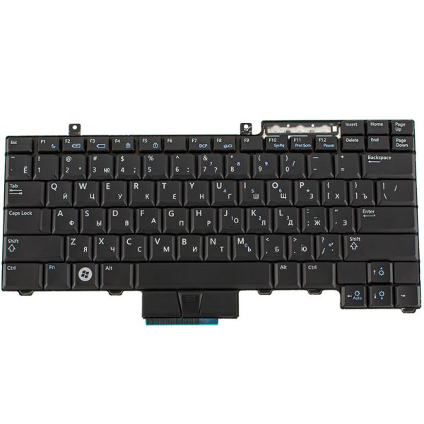Клавіатура для ноутбука DELL (Latitude: E6400, E6410), rus, black
