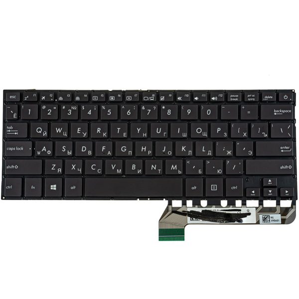 Клавіатура для ноутбука ASUS (UX430 series) rus, black, без фрейма, підсвічування клавіш