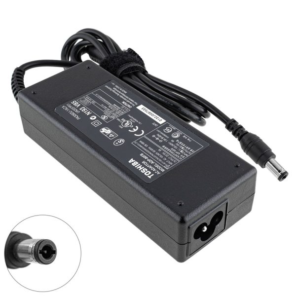 Блок живлення для ноутбука TOSHIBA 15V, 6A, 90W, 6.3*3.0мм, 3hole, black (без кабеля!)