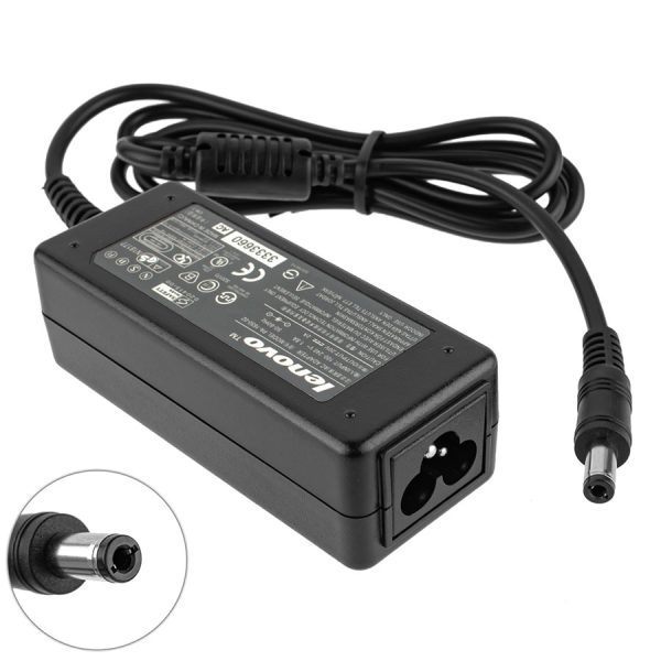 Блок живлення для ноутбука LENOVO 20V, 2A, 40W, 5.5*2.5мм, 3 hole, прямий роз'єм, black (без кабеля!)
