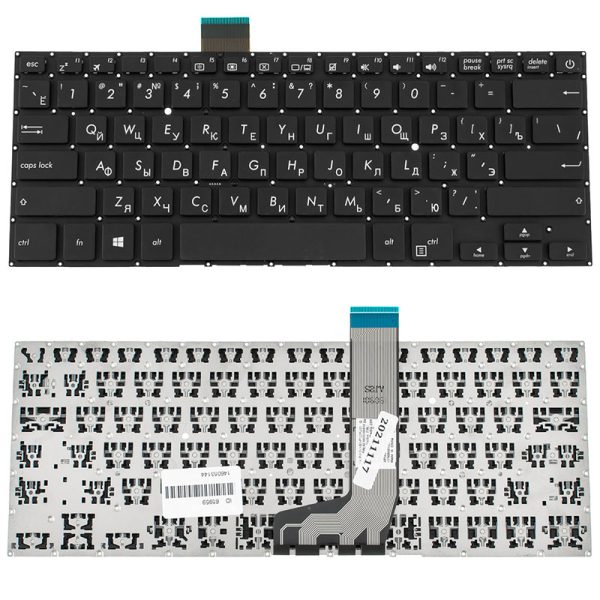Клавіатура для ноутбука ASUS (X405 series) rus, black, без фрейма (оригінал)