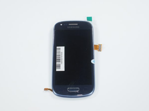 Дисплей для смартфона (телефону) Samsung Galaxy S3 Mini Neo GT-I8200, blue (у зборі з тачскріном)(з рамкою)