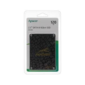 Жорсткий диск 2.5 SSD  120Gb Apacer AS340 Panther Series, AP120GAS340G-1, TLC, SATA-III 6Gb/s, зап/чит. - 500/550мб/с