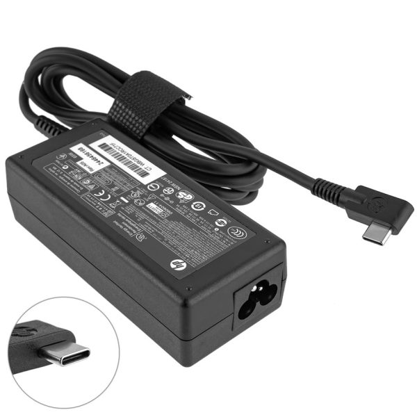 Оригінальний блок живлення для ноутбука HP TYPE-C 65W, black, RECTANGULAR