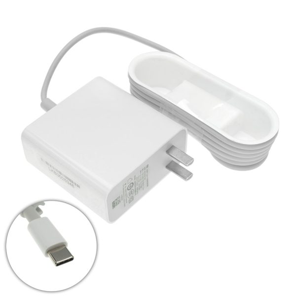 Оригінальний блок живлення для ноутбука XIAOMI TYPE-C 45W, квадратный, white (без переходника)