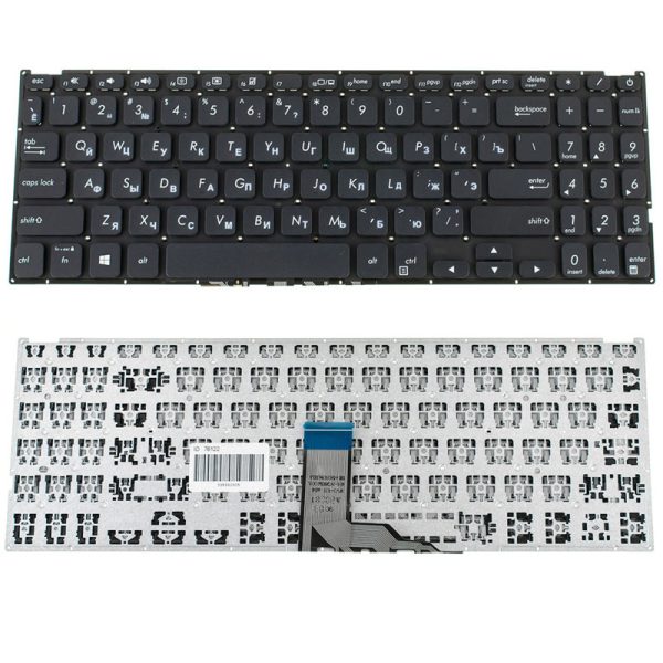 Клавіатура для ноутбука ASUS (X512 series) rus, black, без фрейма
