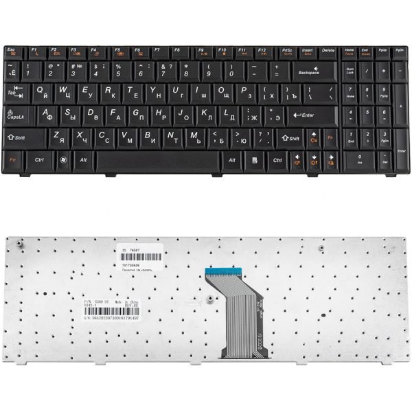 Клавіатура для ноутбука LENOVO (G560, G565) rus, black