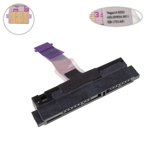 Шлейф жесткого диска SSD/HDD для ноутбука Dell (Inspiron: 5455, 5458, 5459, 3458, 3459) (450.09W04.0011)