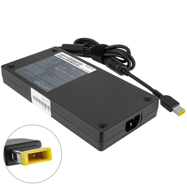 Оригінальний блок живлення для ноутбука LENOVO 20V, 11.5A, 230W, USB+pin (Square 5 Pin DC Plug), black, RECTANGULAR