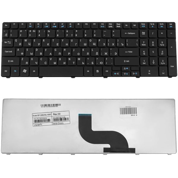 Клавіатура для ноутбука ACER (AS: 5236, 5336, 5410, 5538, 5553, EM: E440, E640, E730, G640) rus, black (оригінал)
