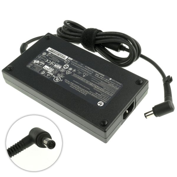 Оригінальний блок живлення для ноутбука HP 19.5V, 10.3A, 200W, 7.4*5.0-PIN, black (608431-001) (без кабеля !)