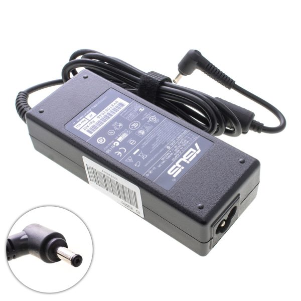 Блок живлення для ноутбука ASUS 19V, 4.74A, 90W, 4.0*1.35мм, L-подібний роз'єм, Black, RECTANGULAR