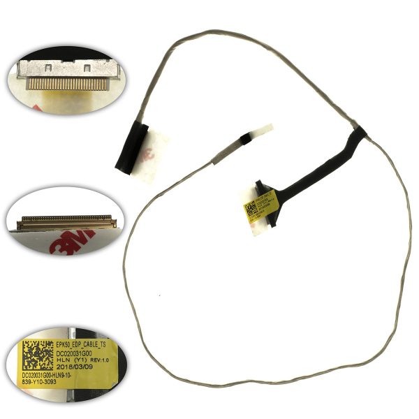 Шлейф матриці для ноутбука HP (15-DA, 15-DB, 15Q-DS), 40pin with touch (dc020031g00)