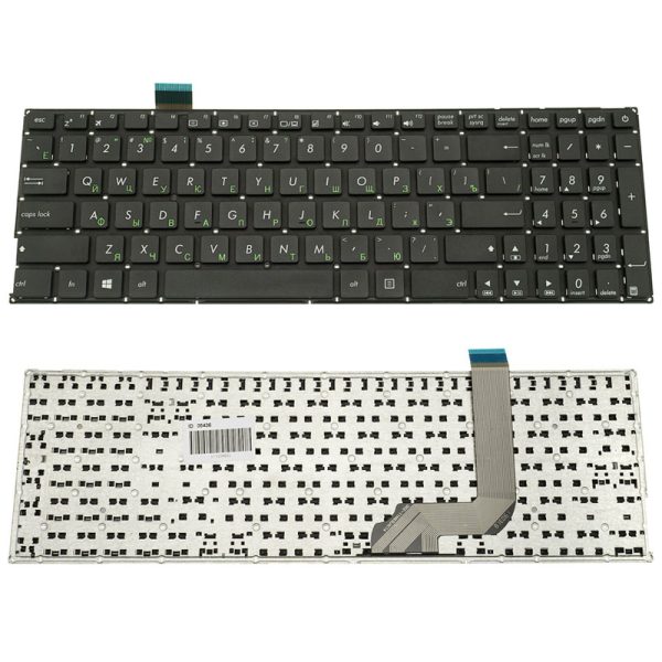 Клавіатура для ноутбука ASUS (X542 series) rus, black, без фрейма (оригінал)