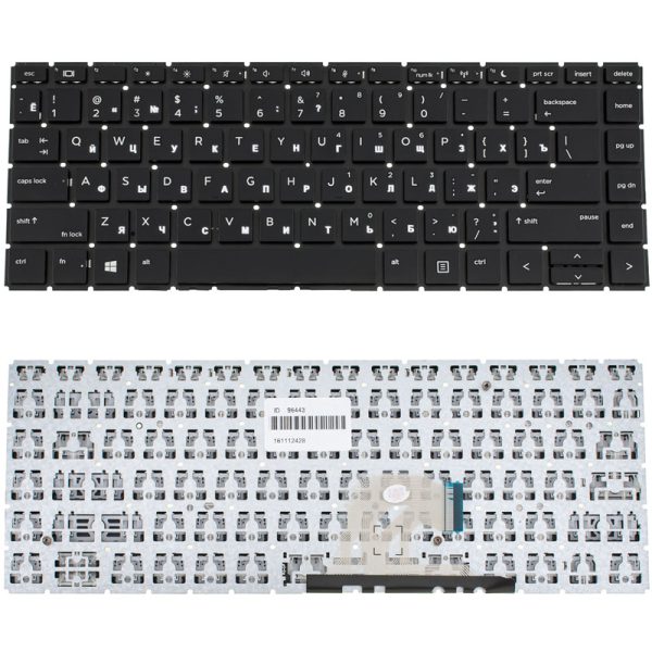 Клавіатура для ноутбука HP (ProBook: 440 G6, 445 G6) rus, black, без фрейму