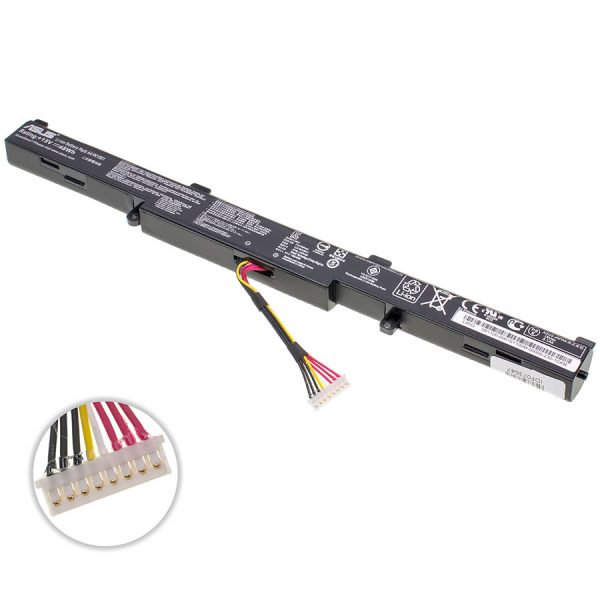Оригінальна батарея для ноутбука ASUS A41N1501 (N552VW, N552VX, N752VX, GL752VW) 15V 3100mAh 48Wh Black