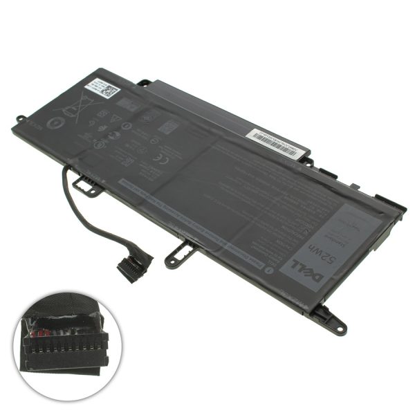 Оригінальна батарея для ноутбука DELL NF2MW (Latitude 9410) 7.6V 6500mAh 52Wh Black (7146W)
