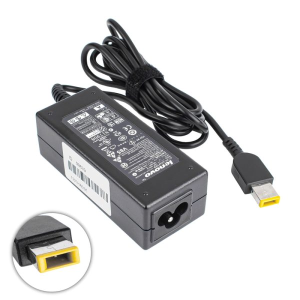 Блок живлення для ноутбука LENOVO 20V, 2.25A, 45W, USB+pin (Square 5 Pin DC Plug), black (ADLX45NLC2A) (без кабеля!)