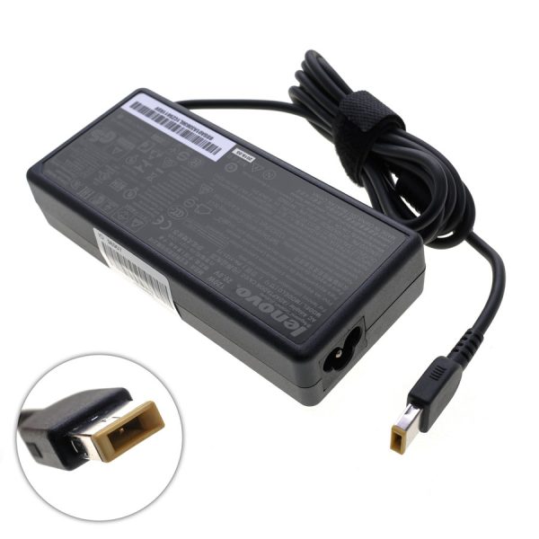 Оригінальний блок живлення для ноутбука LENOVO 20V, 6A, 120W, USB+pin (Square 5 Pin DC Plug), black (00PC727) (без кабеля!)