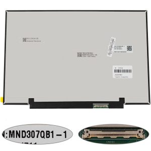 Матриця 13.3" MND307QB1-1 touch (1920*1200, 40pin(eDP, IPS), LED, SLIM(без планок та вушок), матова, роз'єм праворуч внизу) для ноутбука
