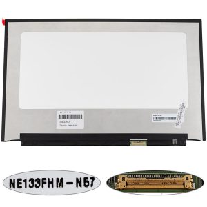 Матриця 13.3 NE133FHM-N57 (1920*1080, 30pin(eDP, 400cd/m2, IPS)), LED, SLIM(без планок та вушок), глянець, роз'єм праворуч знизу) для ноутбука (для Samsung NP930XCJ)