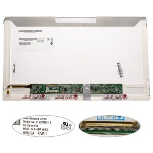 Матриця 15.6 B156XTN01.0 (1366*768, 30pin, LED, NORMAL, глянець, роз'єм ліворуч знизу) для ноутбука (renew)