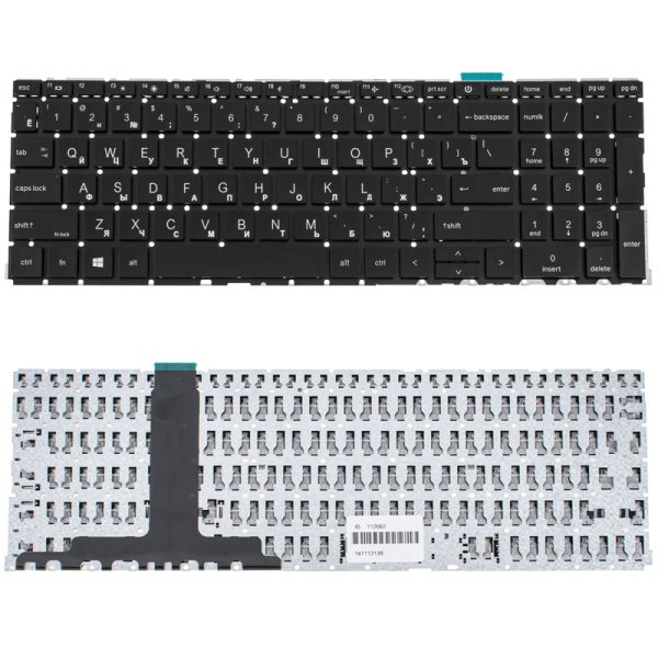 Клавіатура для ноутбука HP (ProBook: 450 G8, 455 G8) rus, black, без кадру