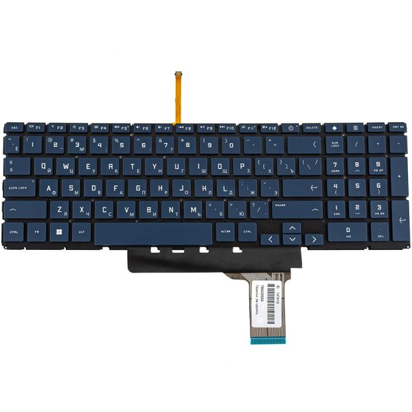 Клавіатура для ноутбука HP (Victus 16-E) rus, dark blue, без фрейму, підсвічування клавіш